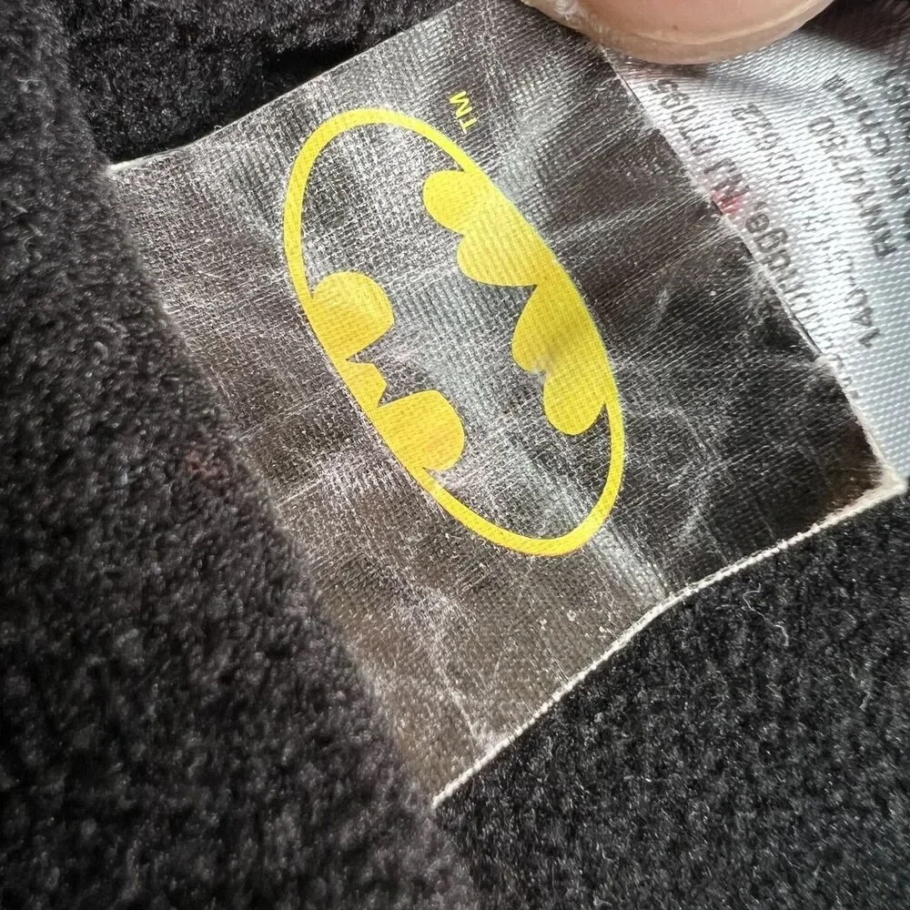 Batman DC Comics Striped Black Gray Beanie Hat Cap